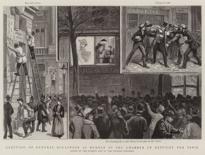Election of General Boulanger as Member of the Chamber of Deputies for Paris by Paul Destez